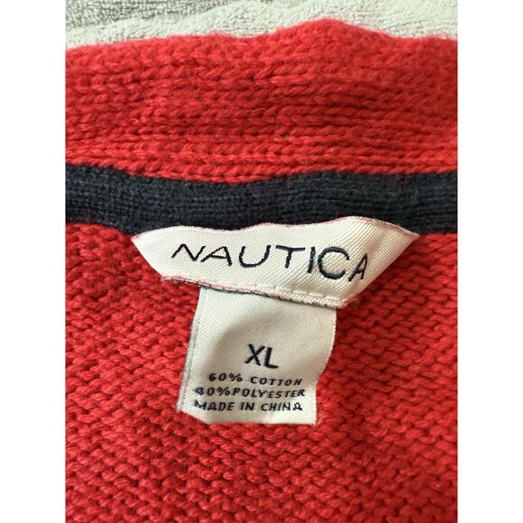 Nautica Adult Extra Large Red Pullover Knit - Picture 5 of 5